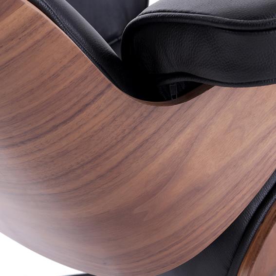 kožené křeslo Charles & Ray Eames replika ořech
