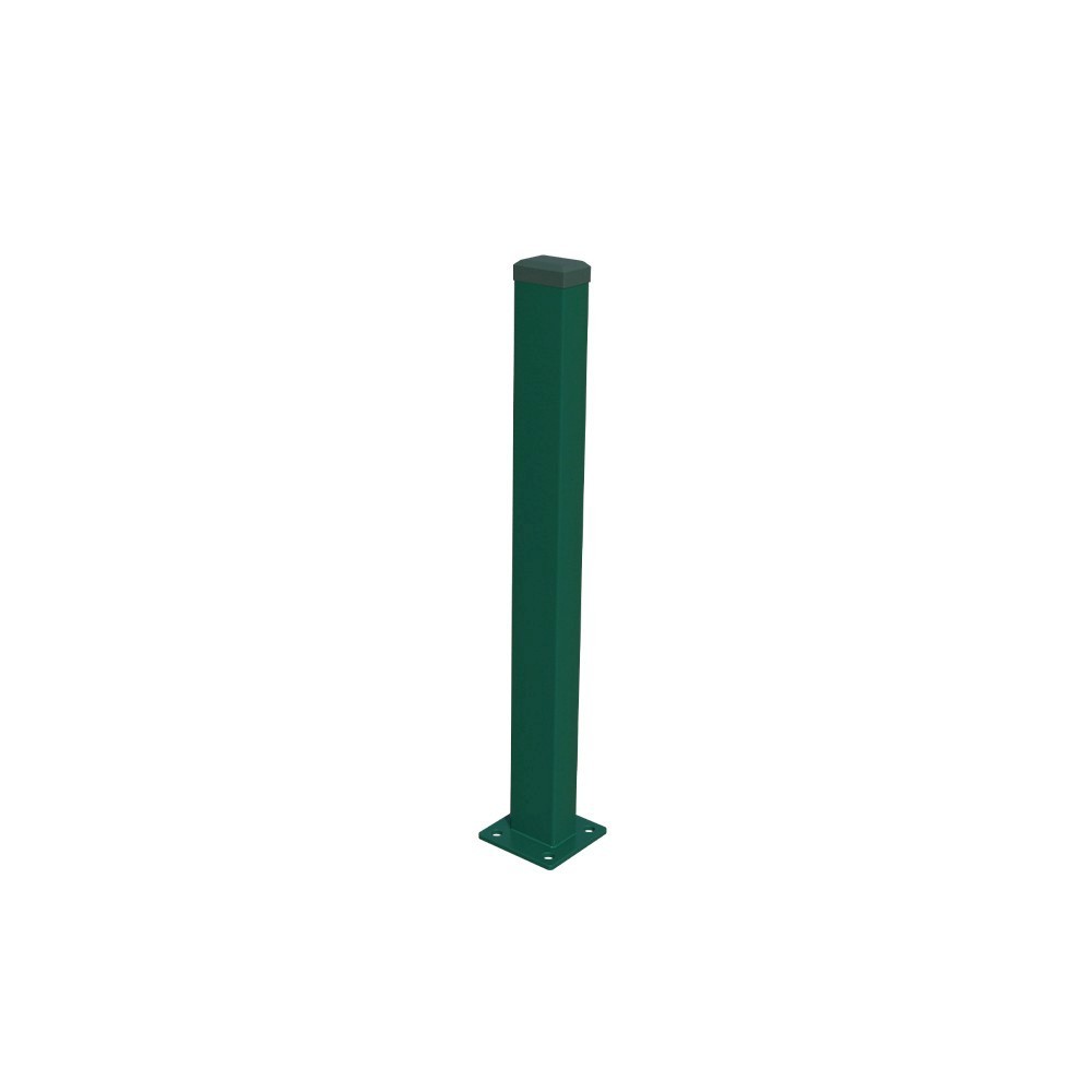 Jaklový sloupek s patkou ZnPVC RAL 6005 40x60x1800