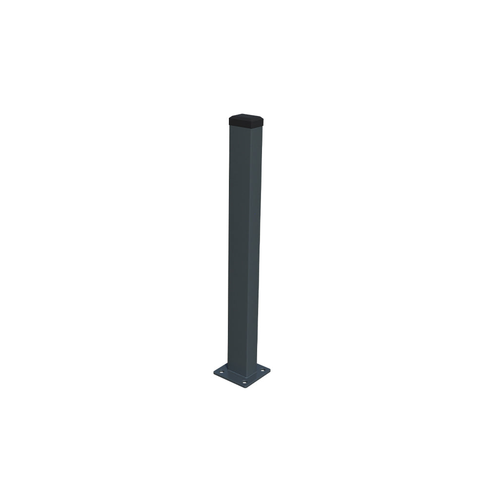 Jeklový sloupek s patkou ZnPVC RAL 7016 40x60x1800