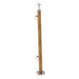 Sloupek AISI304+BEECH, D42,4/2xModel22/H1000mm
