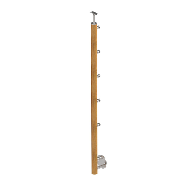 Sloupek-DUB (OAK) D50mm, 5xd12mm, v=100cm,BK-Schod