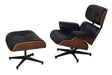 kožené křeslo Charles & Ray Eames replika ořech