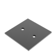 Hliníková krytka sloupku 80x80 R7016