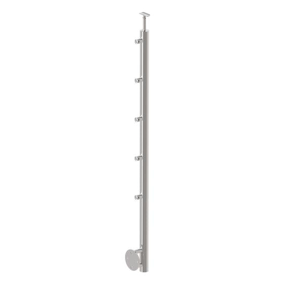 Sloupek antikor D42,4-5x12,v=100cm,BK-schod.,lesk