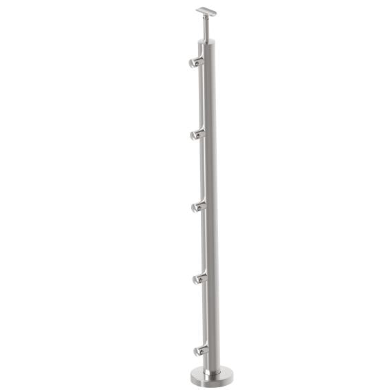 Nerezový sloupek AISI316, D42,4/5xd12/H1000mm