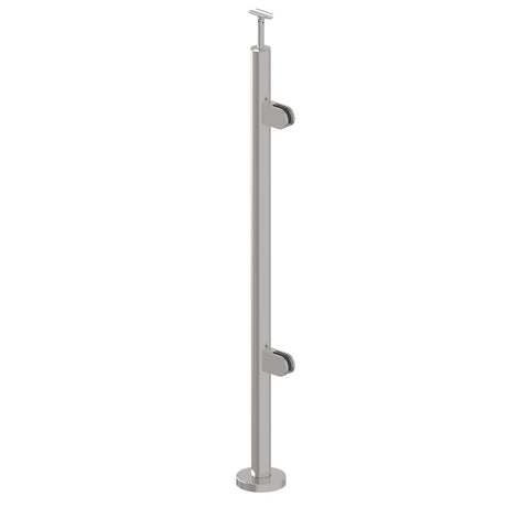 Sloupek nerezový D42,4/2x držák,v=100cm,VK-schod