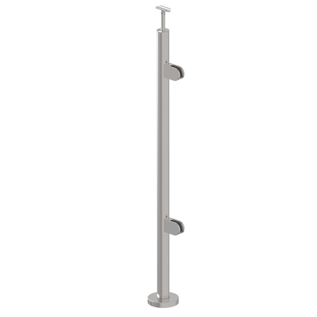Sloupek nerezový D42,4/2x držák,v=100cm,VK-schod