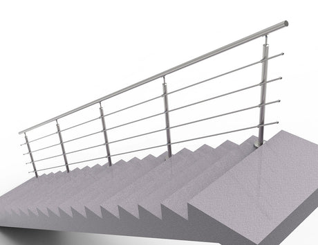 Nerezové zábradlí na schody, 6000x900mm, VS, L