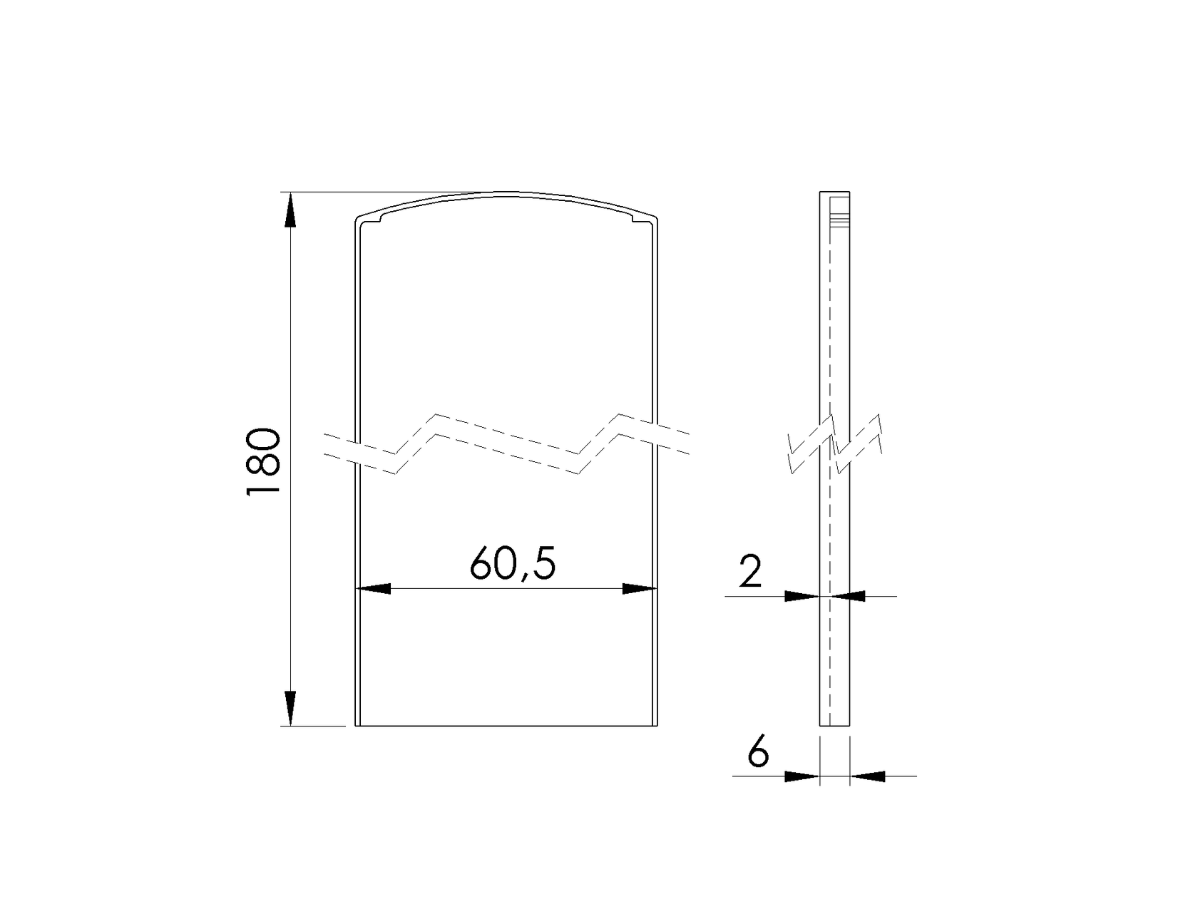 Záslepka pro profil AL/0004-LIGHT-S-E pro schody