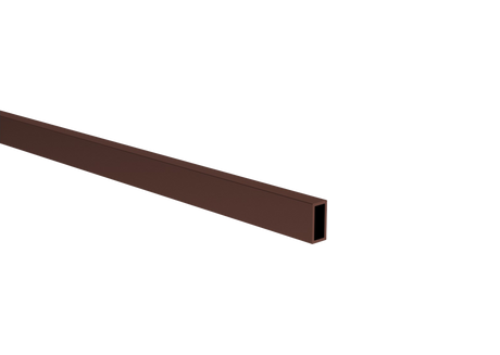 Hliníková lamela, 20x10x1,5-6000mm, hnědá RAL8017