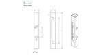 Zámková krabice k zámku B1/30-20x85, JP40x40, INOX