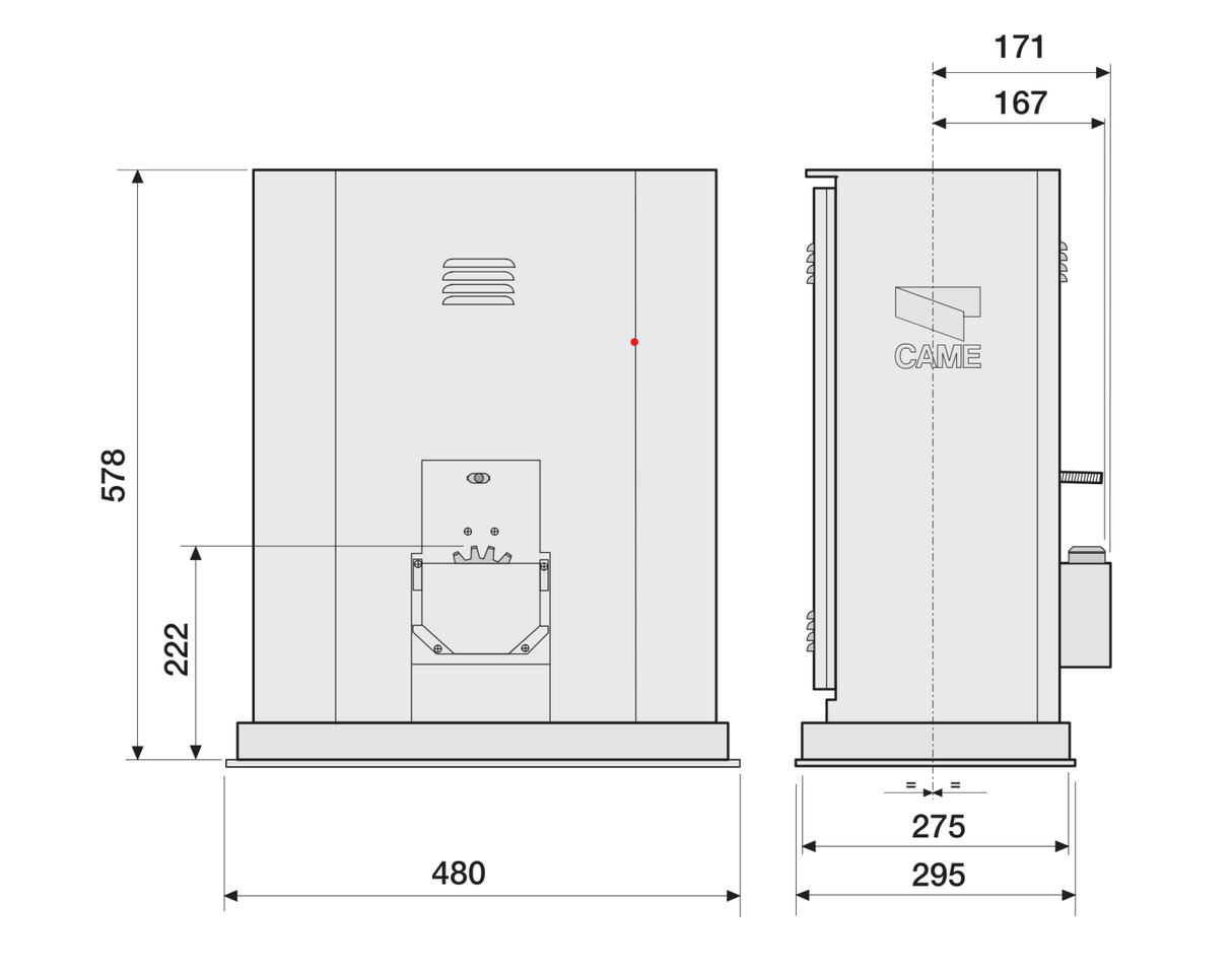 Sada CAME max.3500kg, 400V, mod.6