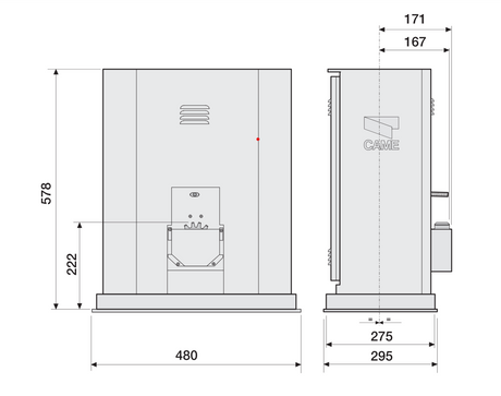 Sada CAME max.3500kg, 400V, mod.6