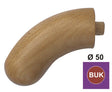 Ukončení koleno s půlkul. BUK nelak. BUK (BEECH)