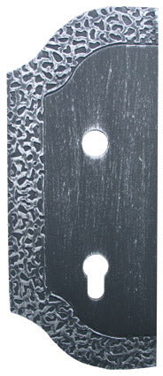 Štítek branový zdobený - levý, 265x105, t3mm, 85mm