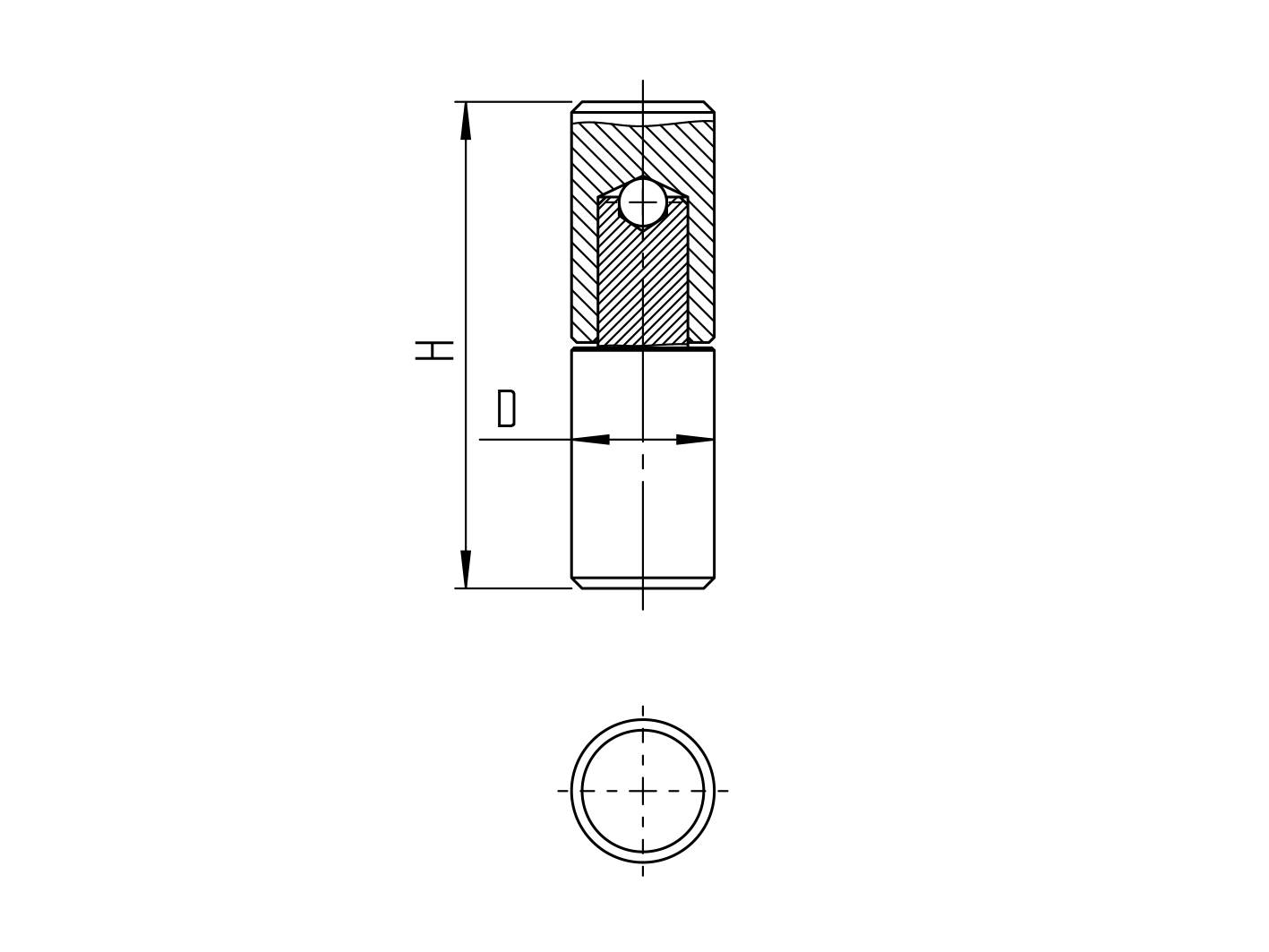 Navařovací pant D27, L90mm