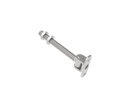 Pant nastavitelný dlouhý s kotevní přírubou, INOX, M16