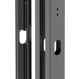 Sada hliníkového sloupku 50x60 a krytky pro zámkovou část - 1850mm R70