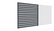 Hliníkový plot s latí 20x100, 1,85x2m