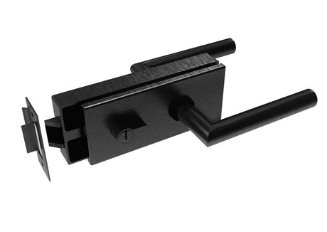 Zámek pro sklenené dveře BLACK + zámek PZ