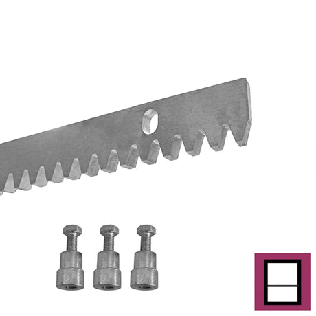 Ozubený hřeben Zn, 30x8mm, L1m, max 1200kg
