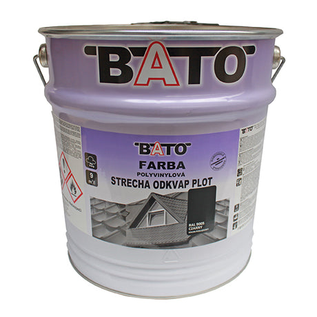 Barva polyvinylová, černá RAL9005 satin 12,6kg=10L