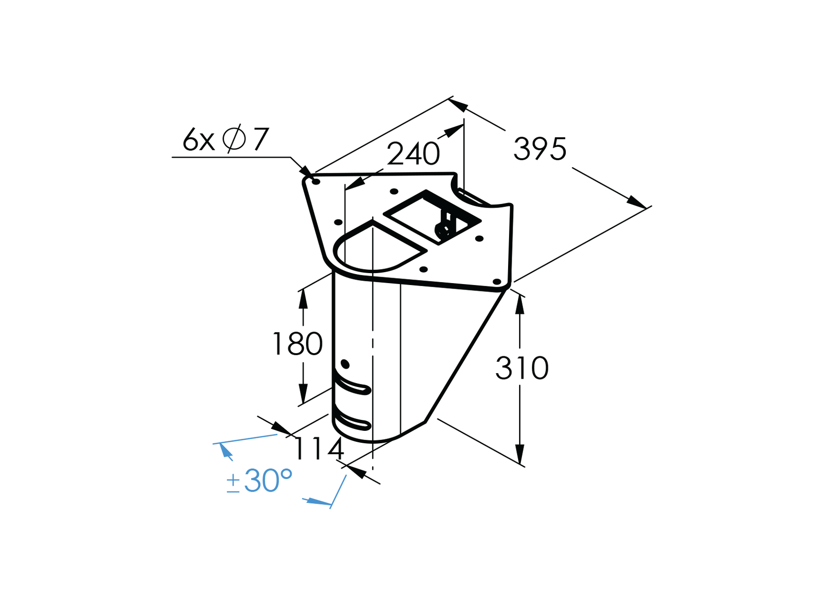 Schodiště SEGMENT NS240 nástup2 320x260x115mm