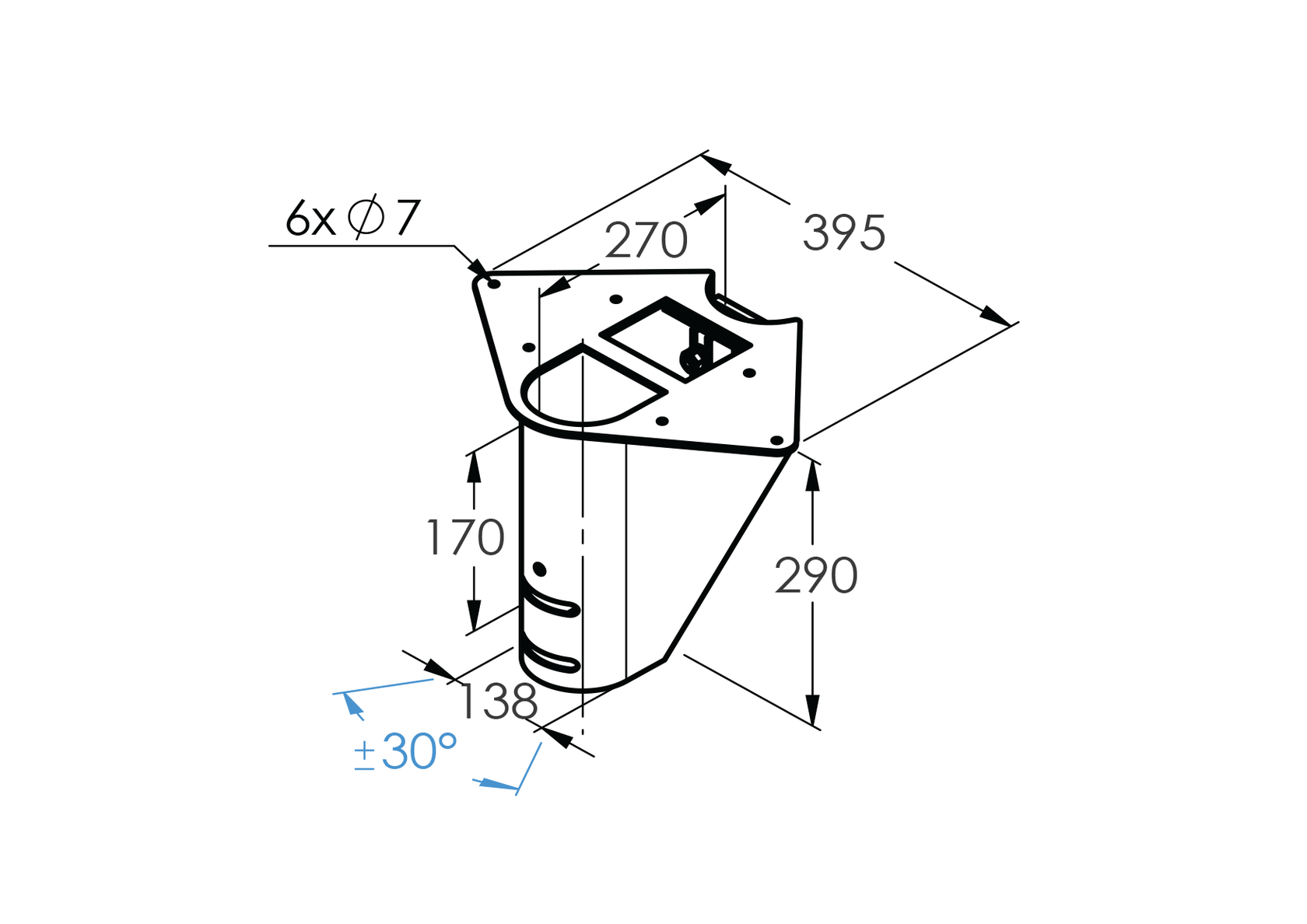 Schodiště SEGMENT NS270 nástup2 300x314x395mm