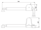 Aut. motor pro křídlo - KEY - pravý do 3m