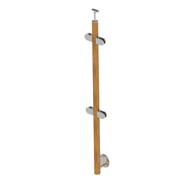 Sloupek-DUB D42,4 - 4xdržák , v=100cm, BK-schod