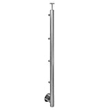Sloupek nerez, BK-rovné, Lesk AISI304, D42,4x2/4xd