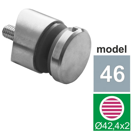 Držák výplně skla 6-16mm, D42, 4mm M8 AISI 316 AIS