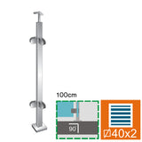 Sloupek AISI304, 40x40x2/4xmodel22/H1000mm