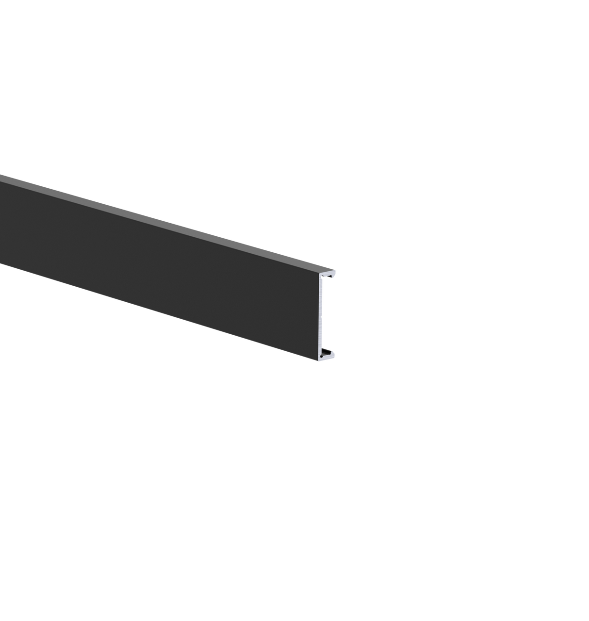 Hliníková fasádní lišta 25x6-6000mm R9005