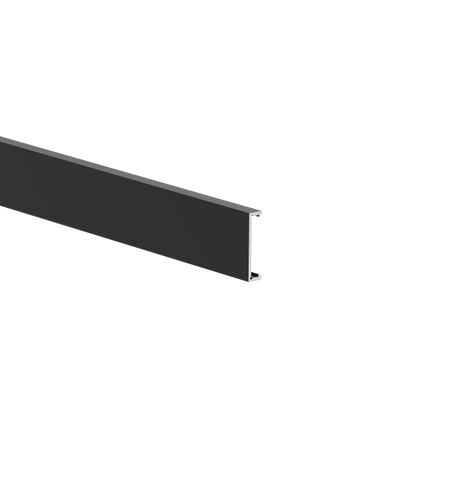 Hliníková fasádní lišta 25x6-6000mm R9005