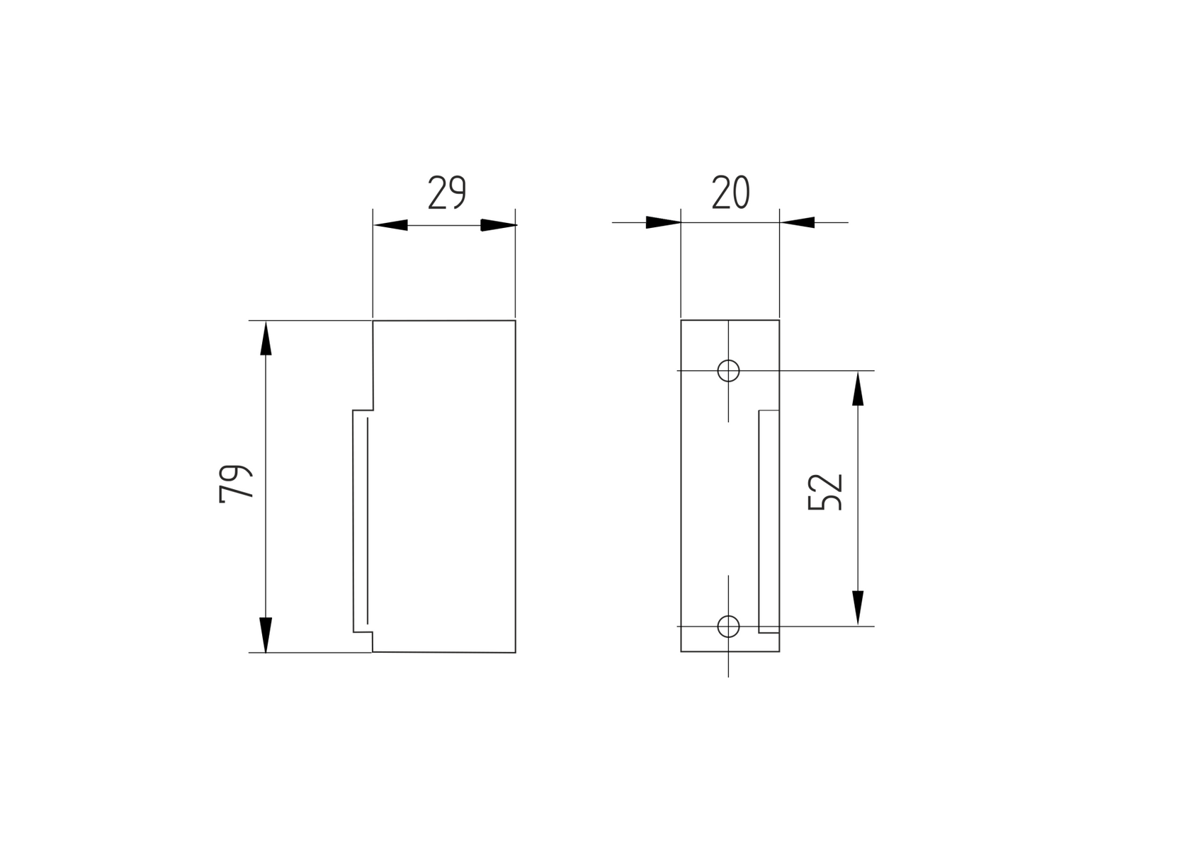 Zámek elektromagnetický s pomocným kontaktem, 12-24V AC/DC
