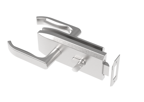Zámek pro skleněné dveře inox, glass t 8,10,12mm
