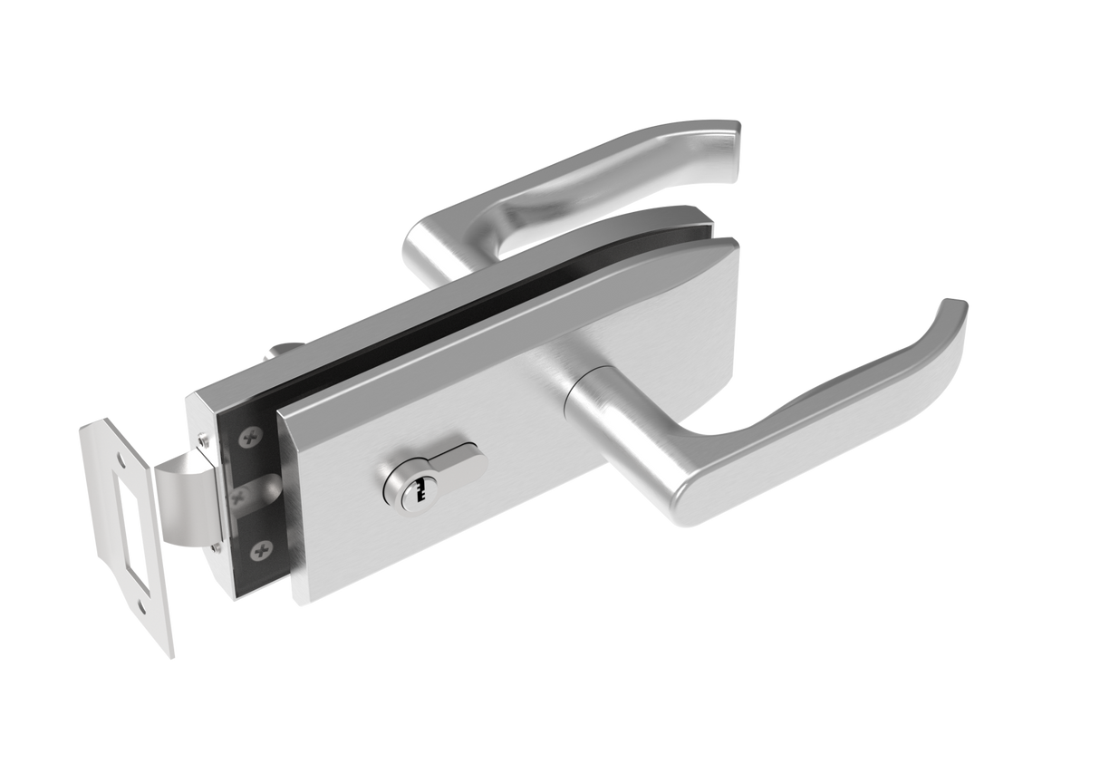 Zámek pro skleněné dveře inox, glass t 8,10,12mm
