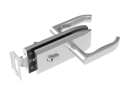 Zámek pro skleněné dveře inox, glass t 8,10,12mm