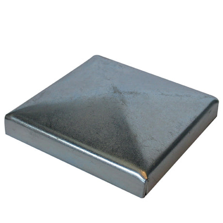 Stříška na sloupek, pozinkovaná 120x120, h30, t1,2mm, Zn