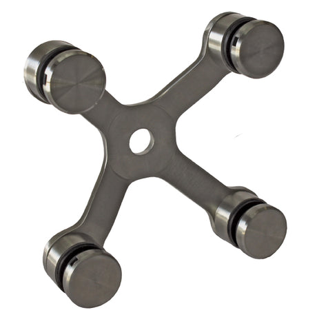 Úchyt skla, spider AISI304, 4xD30mm/90°