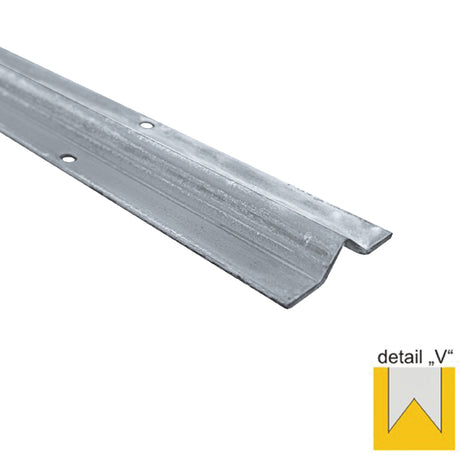 Kolejnice - V Zn, 59,5x14,5mm, t3mm, L6m