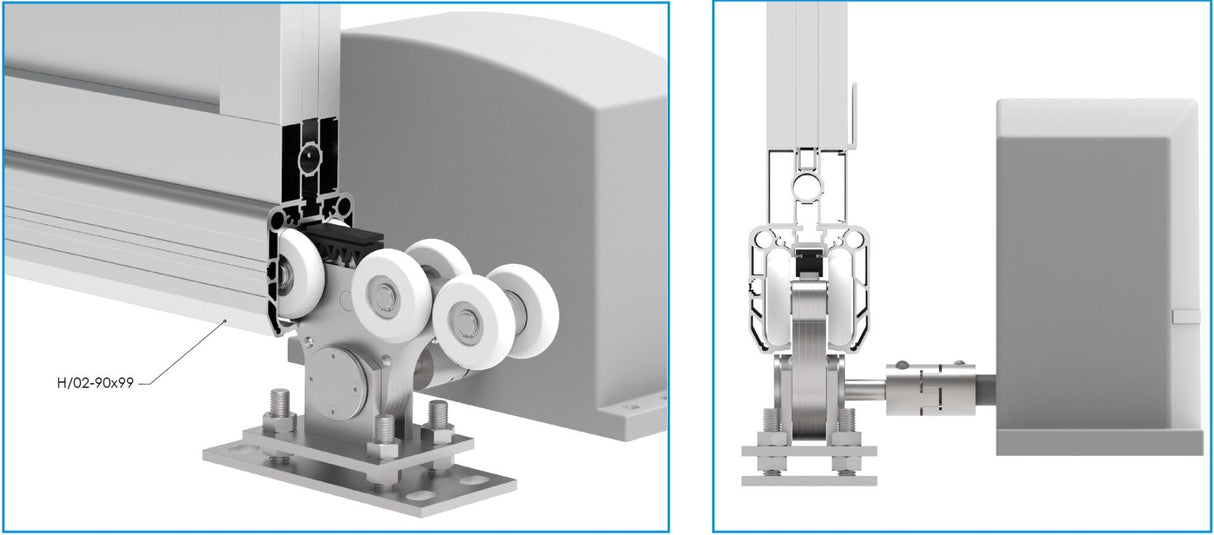 Profil vodící spodní AL, 90x99mm, L6m, RAL7016