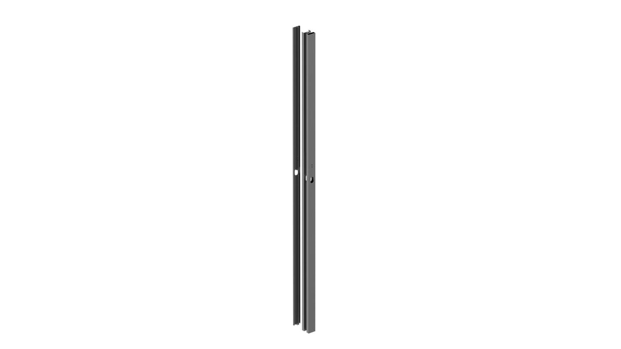 Sada hliníkového sloupku 50x60 a krytky pro zámkovou část - 1850mm R70