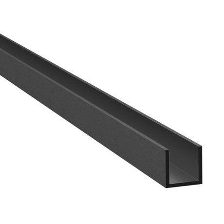 Hliníkový U profil AL-Imitácia Black 20x19x1.5mm