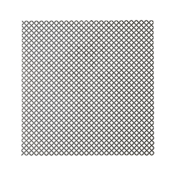 Děrovaný plech Fe Křížek 10x10mm 1x2m