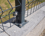Jeklový sloupek s patkou ZnPVC RAL 7016 40x60x1800