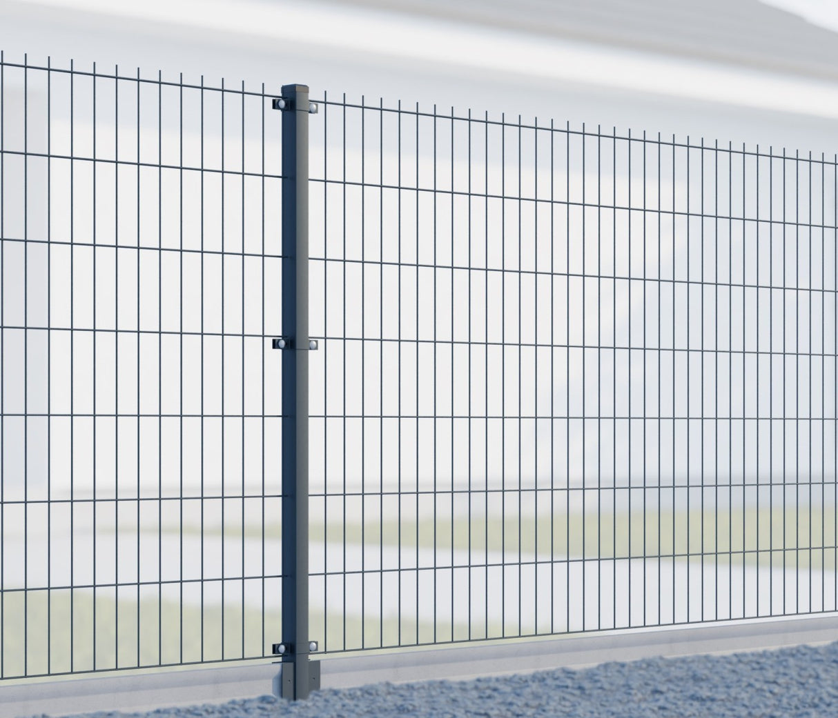 Jaklový sloupek Zn PVC RAL 7016 40x60x2500mm
