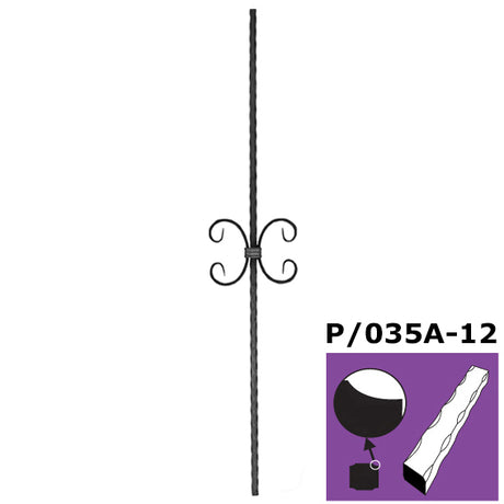 Zábradlí - výplň h900, b162mm, P/035A-12x12