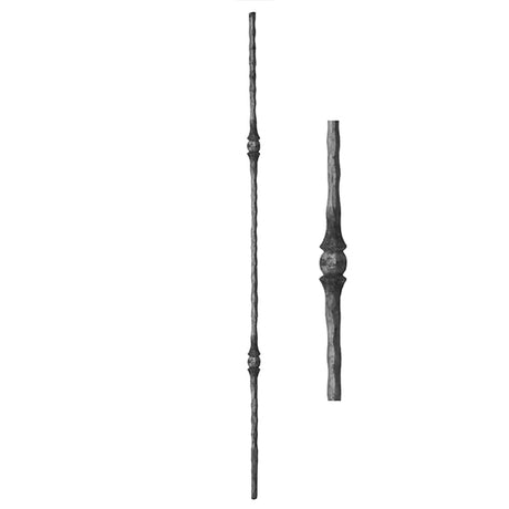 Kované zábradlí, kovářství h1000, b27, D12mm